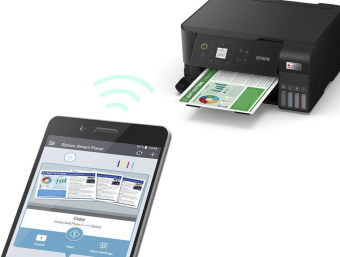 МФУ струйный Epson EcoTank L3560 (C11CK58405/C11CK58404) A4 WiFi черный - купить недорого с доставкой в интернет-магазине