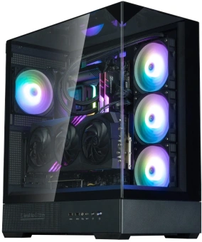 Корпус Zalman P40 Prism Plus черный без БП ATX 8x120mm 2xUSB3.0 audio bott PSU - купить недорого с доставкой в интернет-магазине