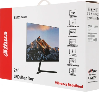 Монитор Dahua 23.8" DHI-LM24-B200S черный VA LED 5ms 16:9 HDMI M/M матовая 3000:1 250cd 178гр/178гр 1920x1080 100Hz VGA FHD 2.74кг - купить недорого с доставкой в интернет-магазине