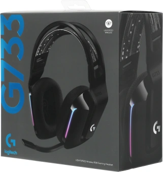 Наушники с микрофоном Logitech G733 Lightspeed черный накладные Radio оголовье (981-000867) - купить недорого с доставкой в интернет-магазине
