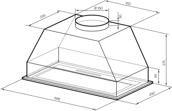 Вытяжка встраиваемая Lex Hyper 900 GS WH белый управление: сенсорное (1 мотор) - купить недорого с доставкой в интернет-магазине