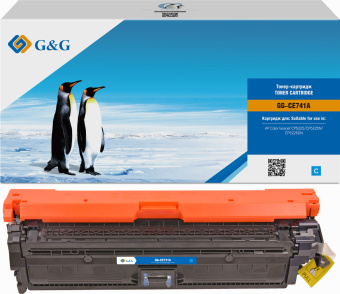 Картридж лазерный G&G GG-CE741A голубой (7300стр.) для HP CLJ CP5220/CP5221 - купить недорого с доставкой в интернет-магазине