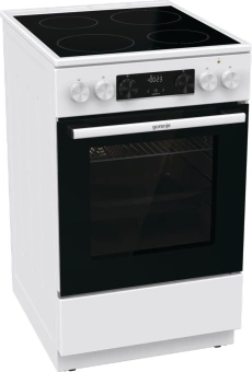 Плита Электрическая Gorenje GEC5C61WG белый стеклокерамика (без крышки) - купить недорого с доставкой в интернет-магазине