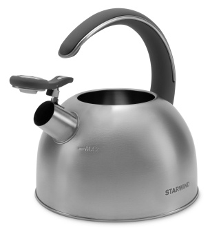 Чайник металлический Starwind Chef Family 2.8л. серебристый (SW-CH1106) - купить недорого с доставкой в интернет-магазине