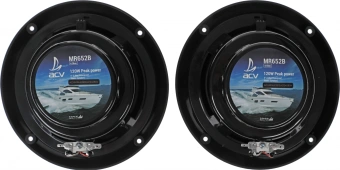 Колонки автомобильные ACV Marine MR652 60Вт 90дБ 16.5см (6 1/2дюйм) (ком.:2кол.) коаксиальные двухполосные - купить недорого с доставкой в интернет-магазине