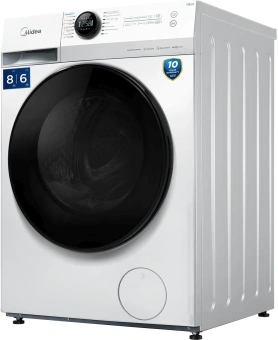 Стиральная машина Midea MF200D80WBS/W-RU класс: A загр.фронтальная макс.:8кг (с сушкой) белый инвертор - купить недорого с доставкой в интернет-магазине
