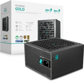Блок питания Deepcool ATX 1000W GamerStorm PQ1000G Gen.5 80+ gold (20+4pin) APFC 120mm fan 9xSATA Cab Manag RTL - купить недорого с доставкой в интернет-магазине