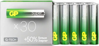 Батарея GP Super Alkaline 24AA21-2CRSWC30 AAA (30шт) спайка - купить недорого с доставкой в интернет-магазине
