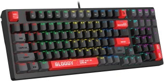 Клавиатура A4Tech S98 механическая красный/красный USB for gamer LED (S98 RED) кабель 1.8м - купить недорого с доставкой в интернет-магазине