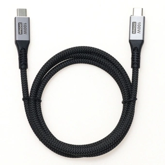 Кабель Premier 100W/4K 60HZ/20GBS USB Type-C (m)-USB Type-C (m) 1м черный - купить недорого с доставкой в интернет-магазине