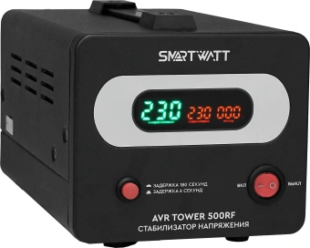 Стабилизатор напряжения Smartwatt AVR Tower 500RF 500ВА черный - купить недорого с доставкой в интернет-магазине