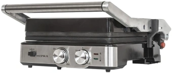 Электрогриль Supra GS-7620 черный/серебристый - купить недорого с доставкой в интернет-магазине