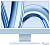 Моноблок Apple iMac A2874 24" 4.5K M3 8 core (4) 8Gb SSD256Gb 8 core GPU macOS WiFi BT 143W клавиатура мышь Cam синий 4480x2520
