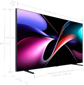 Телевизор QLED Hisense 116" 116UXQ угольно-серый 4K Ultra HD 120Hz MEMC DVB-T DVB-T2 DVB-C DVB-S DVB-S2 USB WiFi Smart TV - купить недорого с доставкой в интернет-магазине