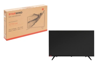 Телевизор LED Starwind 32" SW-LED32BG200 Frameless черный/черный HD 60Hz DVB-T DVB-T2 DVB-C DVB-S DVB-S2 USB - купить недорого с доставкой в интернет-магазине