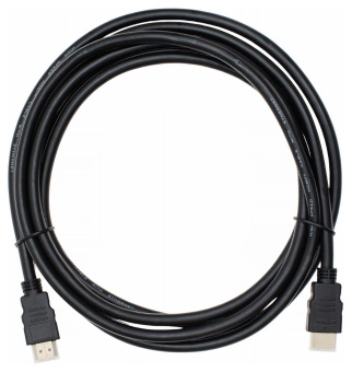 Кабель аудио-видео Cactus CS-HDMI.1.4-3 HDMI (m)/HDMI (m) 3м. Позолоченные контакты черный - купить недорого с доставкой в интернет-магазине