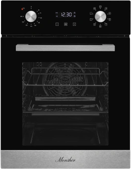 Духовой шкаф Электрический Monsher MOE 4592 черный/нержавеющая сталь - купить недорого с доставкой в интернет-магазине