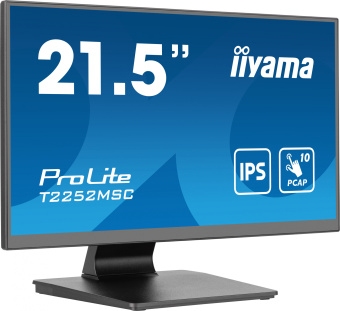 Монитор Iiyama 21.5" ProLite T2252MSC-B2 черный IPS LED 5ms 16:9 HDMI M/M глянцевая 250cd 178гр/178гр 1920x1080 60Hz DP FHD USB Touch 4.5кг - купить недорого с доставкой в интернет-магазине