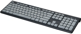 Клавиатура Оклик 480M черный/серый USB slim Multimedia (1067199) кабель 1.5м - купить недорого с доставкой в интернет-магазине