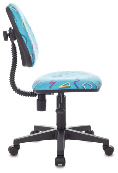 Кресло детское Бюрократ KD-4 голубой Sticks 06 крестов. пластик - купить недорого с доставкой в интернет-магазине