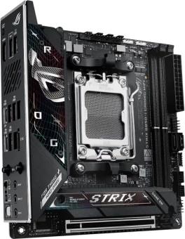 Материнская плата Asus ROG STRIX B850-I GAMING WIFI Socket AM5 AMD B850 2xDDR5 mini-ITX AC`97 8ch(7.1) 2.5Gg RAID+HDMI - купить недорого с доставкой в интернет-магазине