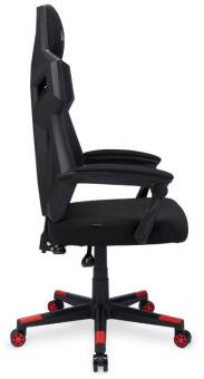 Кресло игровое Оклик 111G черный/красный сиденье черный сетка/ткань с подголов. крестов. пластик черный - купить недорого с доставкой в интернет-магазине