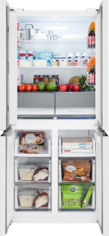 Холодильник Weissgauff WCD 450 W NoFrost Inverter 3-хкамерн. белый инвертер - купить недорого с доставкой в интернет-магазине