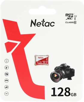 Флеш карта microSDXC 128GB Netac NT02P500ECO-128G-S P500 Eco w/o adapter - купить недорого с доставкой в интернет-магазине