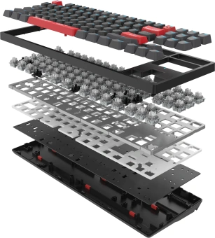 Клавиатура A4Tech AT87 черный/красный USB for gamer LED кабель 1.8м - купить недорого с доставкой в интернет-магазине