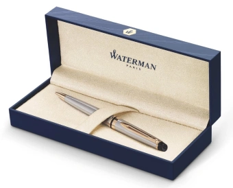 Ручка шариков. Waterman Expert 3 (S0952000) Stainless Steel GT M син. черн. подар.кор. - купить недорого с доставкой в интернет-магазине
