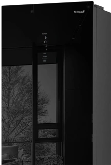 Холодильник Weissgauff WRK 185 Total NoFrost Inverter Black Glass 2-хкамерн. черный инвертер - купить недорого с доставкой в интернет-магазине