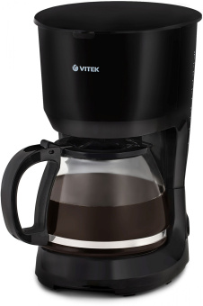 Кофеварка капельная Vitek VT-1528-01 750Вт черный - купить недорого с доставкой в интернет-магазине