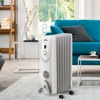 Радиатор масляный Vitek VT-1704 1500Вт белый - купить недорого с доставкой в интернет-магазине