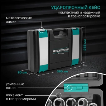 Набор инструментов Stels 14122 109 предметов (жесткий кейс) - купить недорого с доставкой в интернет-магазине