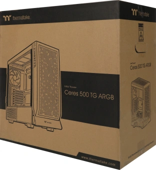 Корпус Thermaltake Ceres 500 TG ARGB белый без БП ATX 7x120mm 3x140mm 2xUSB3.0 audio bott PSU - купить недорого с доставкой в интернет-магазине