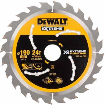 Диск пильный по дер. DeWalt DT99562 (00006667319) d=190мм d(посад.)=30мм (торцовочные пилы) - купить недорого с доставкой в интернет-магазине