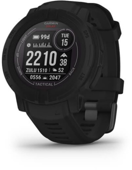 Смарт-часы Garmin Instinct 2 Solar 45мм 0.9" AMOLED корп.черный силикон рем.черный (010-02627-03) - купить недорого с доставкой в интернет-магазине