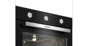 Духовой шкаф Электрический Hotpoint HETF 614 JH BL черный - купить недорого с доставкой в интернет-магазине