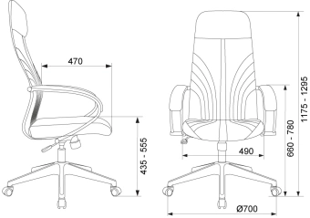 Кресло руководителя Бюрократ CH-610 Fabric песочный Light-21 крестов. пластик - купить недорого с доставкой в интернет-магазине