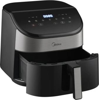 Аэрогриль Midea MAF-CY55WK 5.5л 2250Вт черный/серебристый - купить недорого с доставкой в интернет-магазине