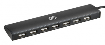 Разветвитель USB-C Digma HUB-7U2.0-UC-B 7порт. черный - купить недорого с доставкой в интернет-магазине