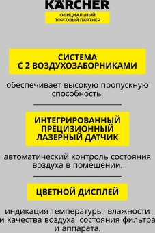 Воздухоочиститель Karcher AF 50 50Вт белый (1.024-822.0) - купить недорого с доставкой в интернет-магазине
