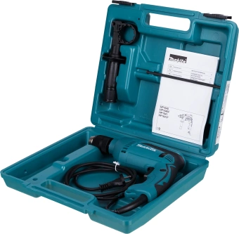 Дрель ударная Makita HP1641K 680Вт патрон:быстрозажимной реверс (кейс в комплекте) - купить недорого с доставкой в интернет-магазине