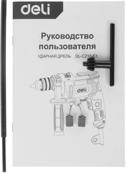 Дрель ударная Deli DL-CZ13-E1 650Вт ключевой реверс (кейс в комплекте) - купить недорого с доставкой в интернет-магазине
