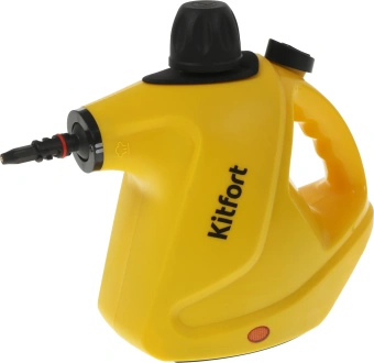Пароочиститель ручной Kitfort КТ-9138-3 1050Вт черный/желтый - купить недорого с доставкой в интернет-магазине