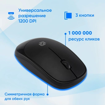 Клавиатура + мышь Оклик S255W клав:черный мышь:черный USB беспроводная Multimedia (1909361) - купить недорого с доставкой в интернет-магазине