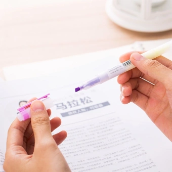 Набор текстовыделителей Deli S619 скошенный пиш. наконечник двухсторонний 6цв. ПЭТ-бокс (5шт.) - цена, купить или заказать с доставкой в интернет-магазине Набор текстовыделителей Deli S619 скошенный пиш. наконечник двухсторонний 6цв. ПЭТ-бокс (5шт.) - купить недорого с доставкой в интернет-магазине