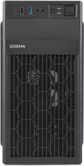 Корпус Digma DCC-MN302 черный без БП mATX 1x80mm 2x120mm 1xUSB2.0 1xUSB3.0 audio - купить недорого с доставкой в интернет-магазине