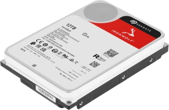 Жесткий диск Seagate SATA-III 12TB ST12000VN0008 NAS Ironwolf 512E (7200rpm) 256Mb 3.5" - купить недорого с доставкой в интернет-магазине