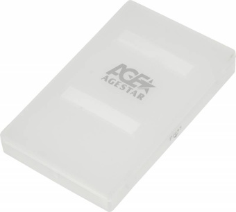 Внешний корпус для HDD/SSD AgeStar SUBCP1 SATA USB2.0 пластик белый 2.5" - купить недорого с доставкой в интернет-магазине